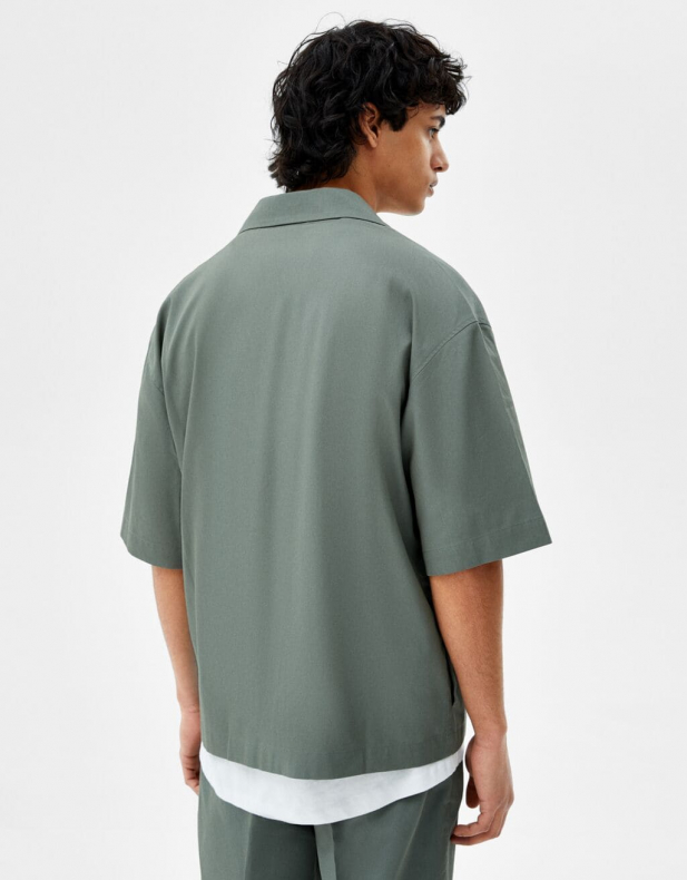 Oversize-Hemd aus Lyocell